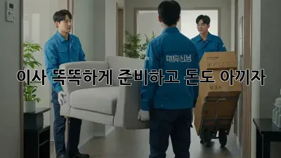 이사, 똑똑하게 준비하고 돈도 아끼자!