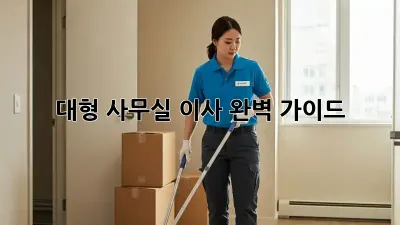 대형 사무실 이사, 완벽 가이드!