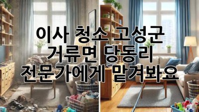 이사 청소? 고성군 거류면 당동리 전문가에게 맡겨봐요!